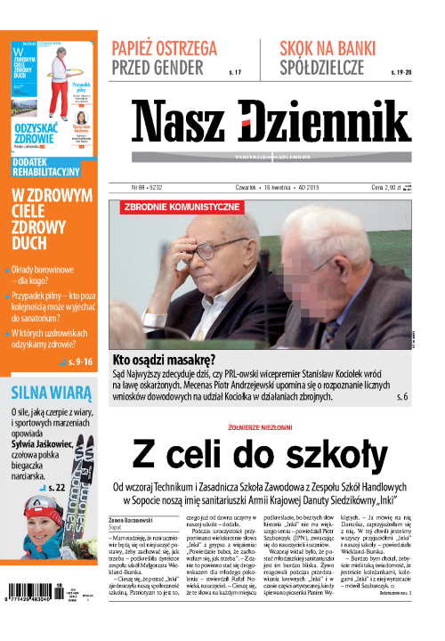 Nasz Dziennik z dnia 16.04.2015 wydanie PDF