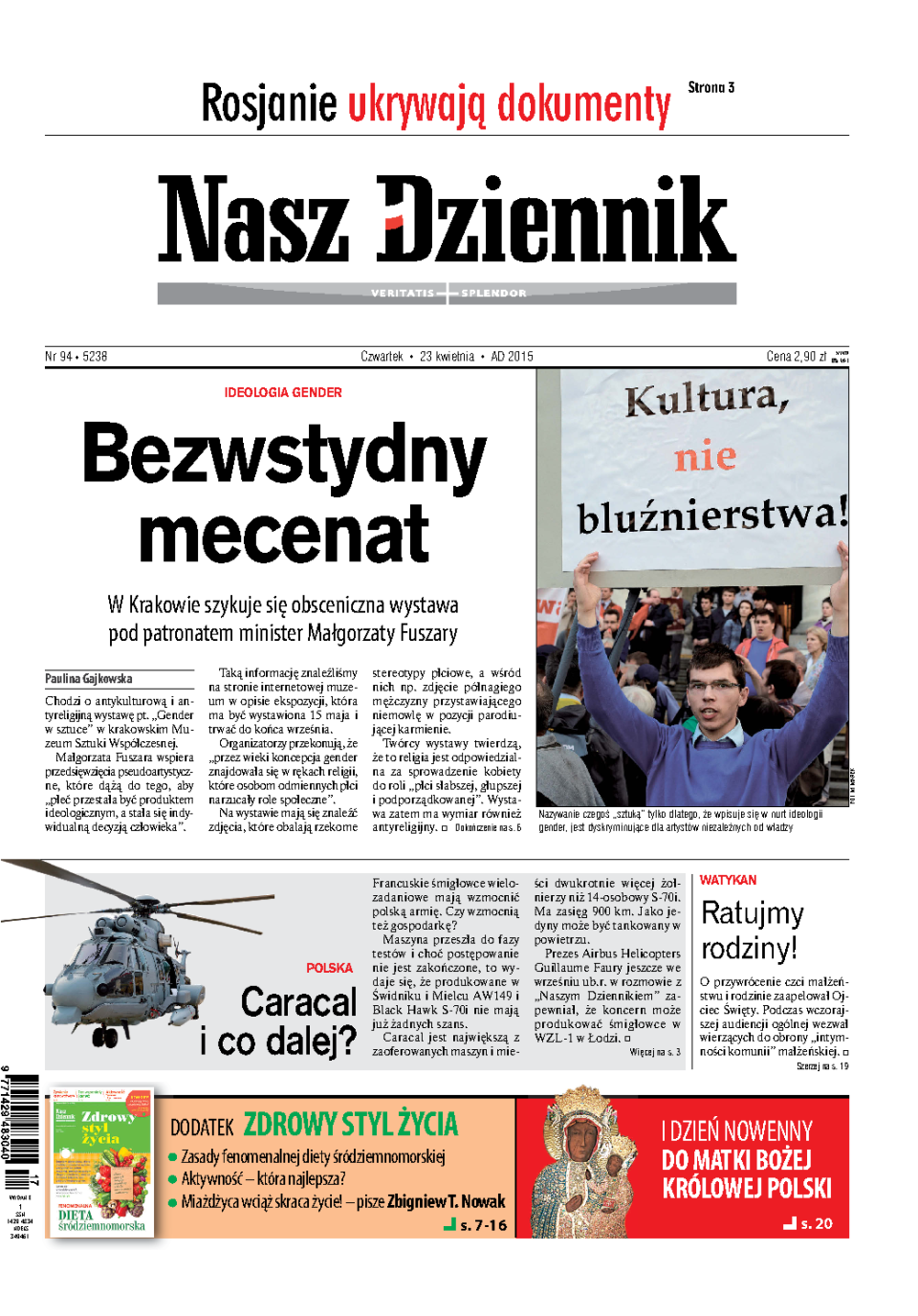 Nasz Dziennik z dnia 23.04.2015 wydanie PDF