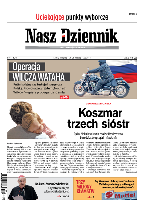 Nasz Dziennik z dnia 25.04.2015 wydanie PDF
