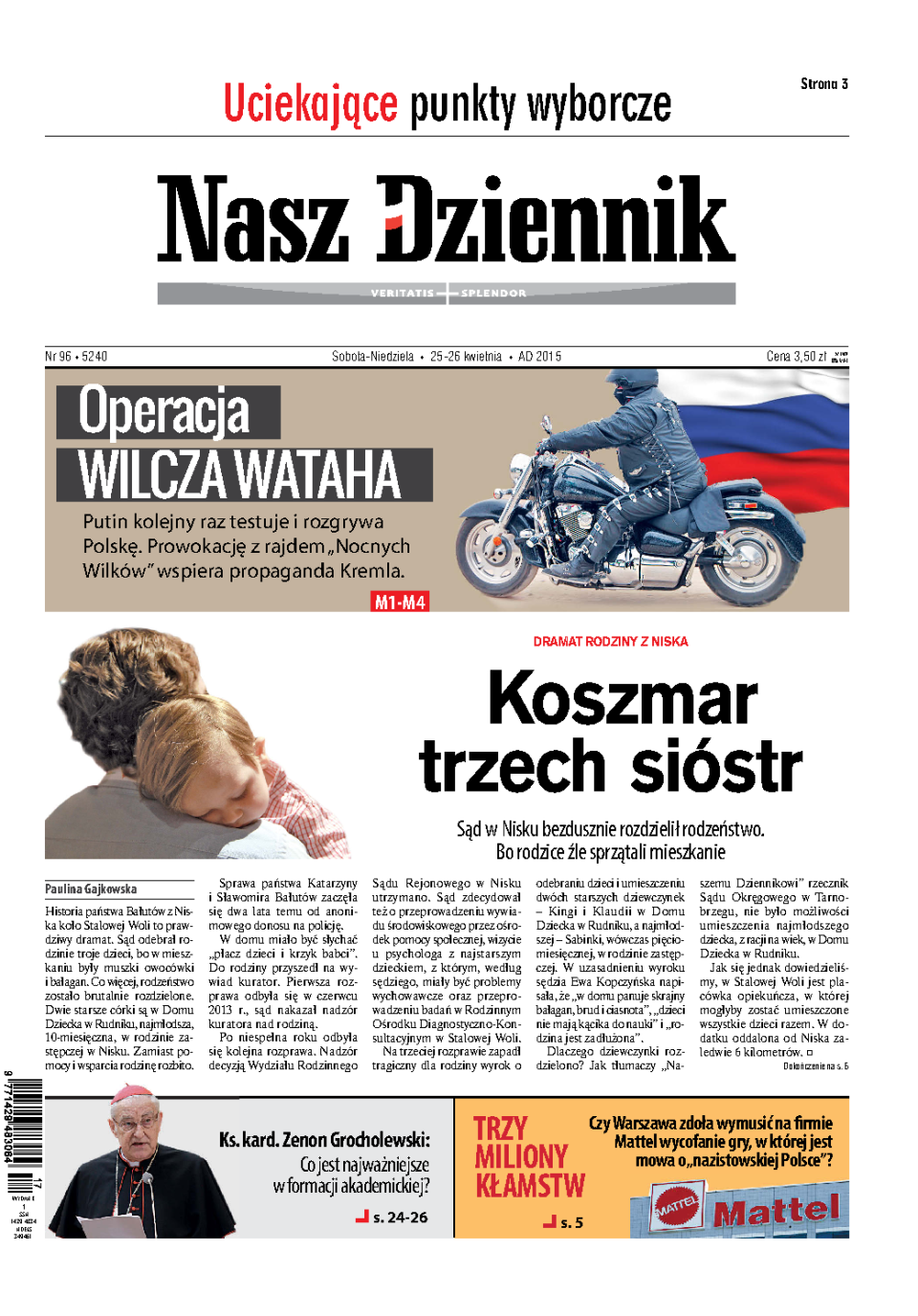 Nasz Dziennik z dnia 25.04.2015 wydanie PDF