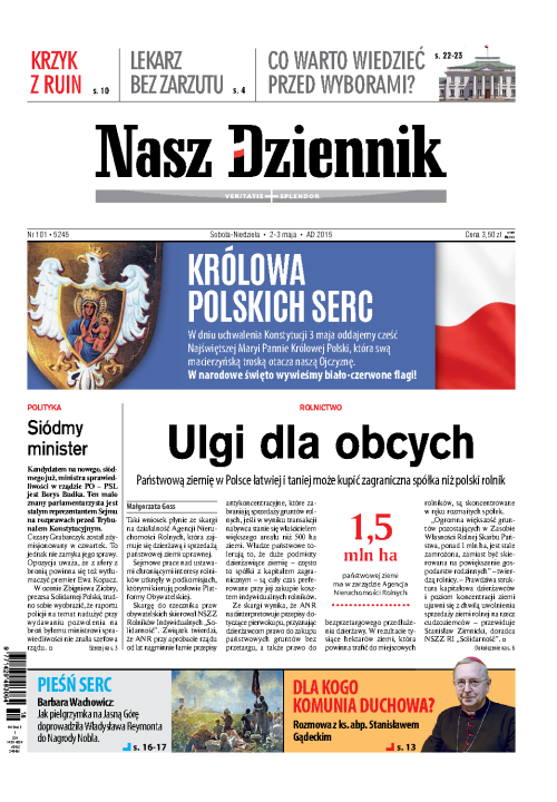 Nasz Dziennik z dnia 02.05.2015 wydanie PDF