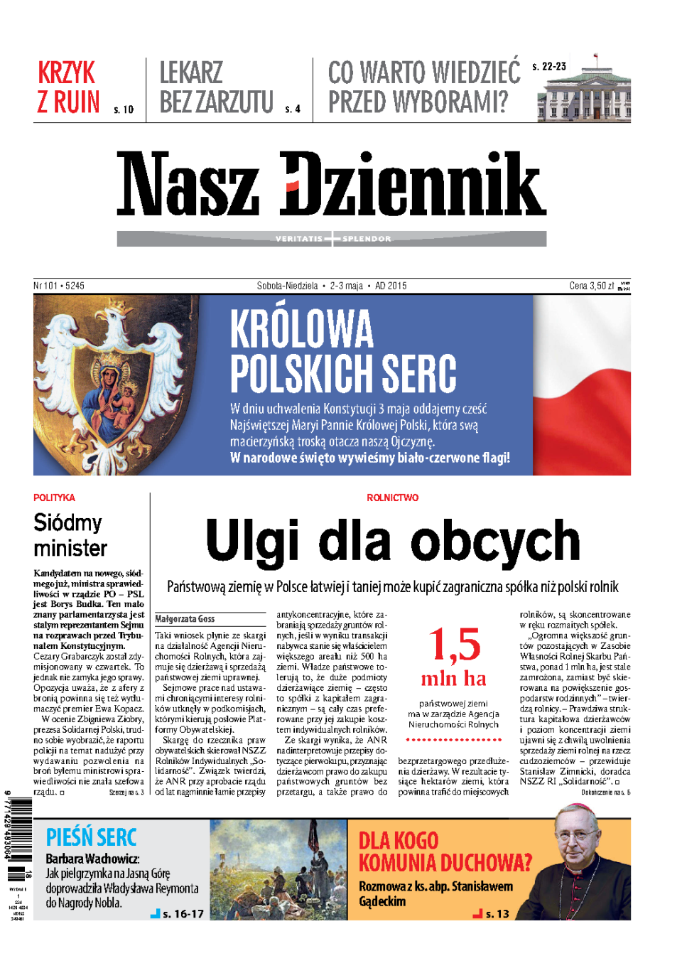 Nasz Dziennik z dnia 02.05.2015 wydanie PDF