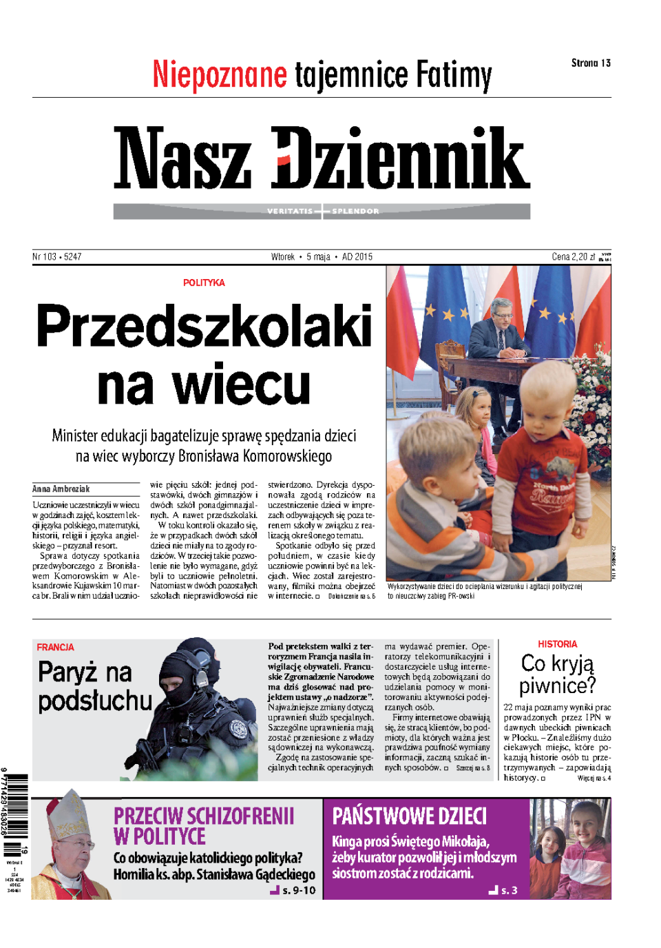 Nasz Dziennik z dnia 05.05.2015 wydanie PDF