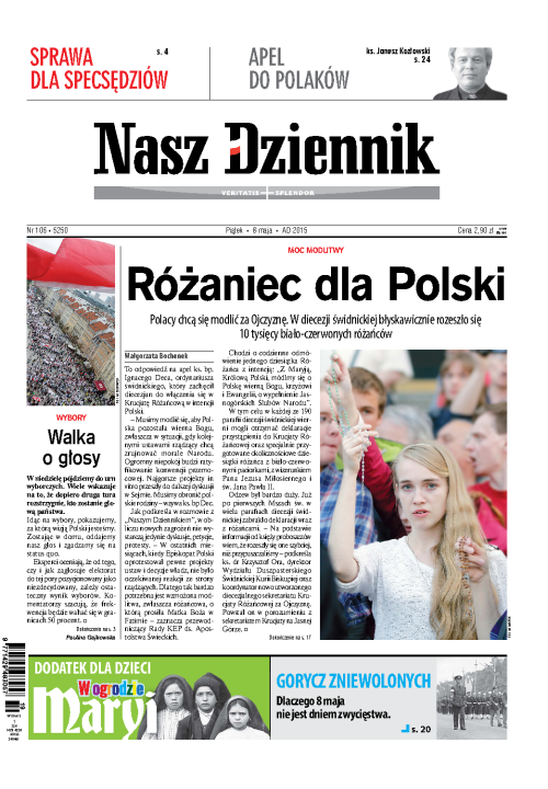 Nasz Dziennik z dnia 08.05.2015 wydanie PDF