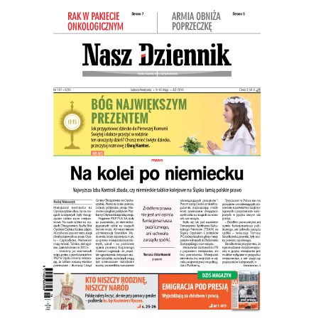 Nasz Dziennik z dnia 09.05.2015 wydanie PDF