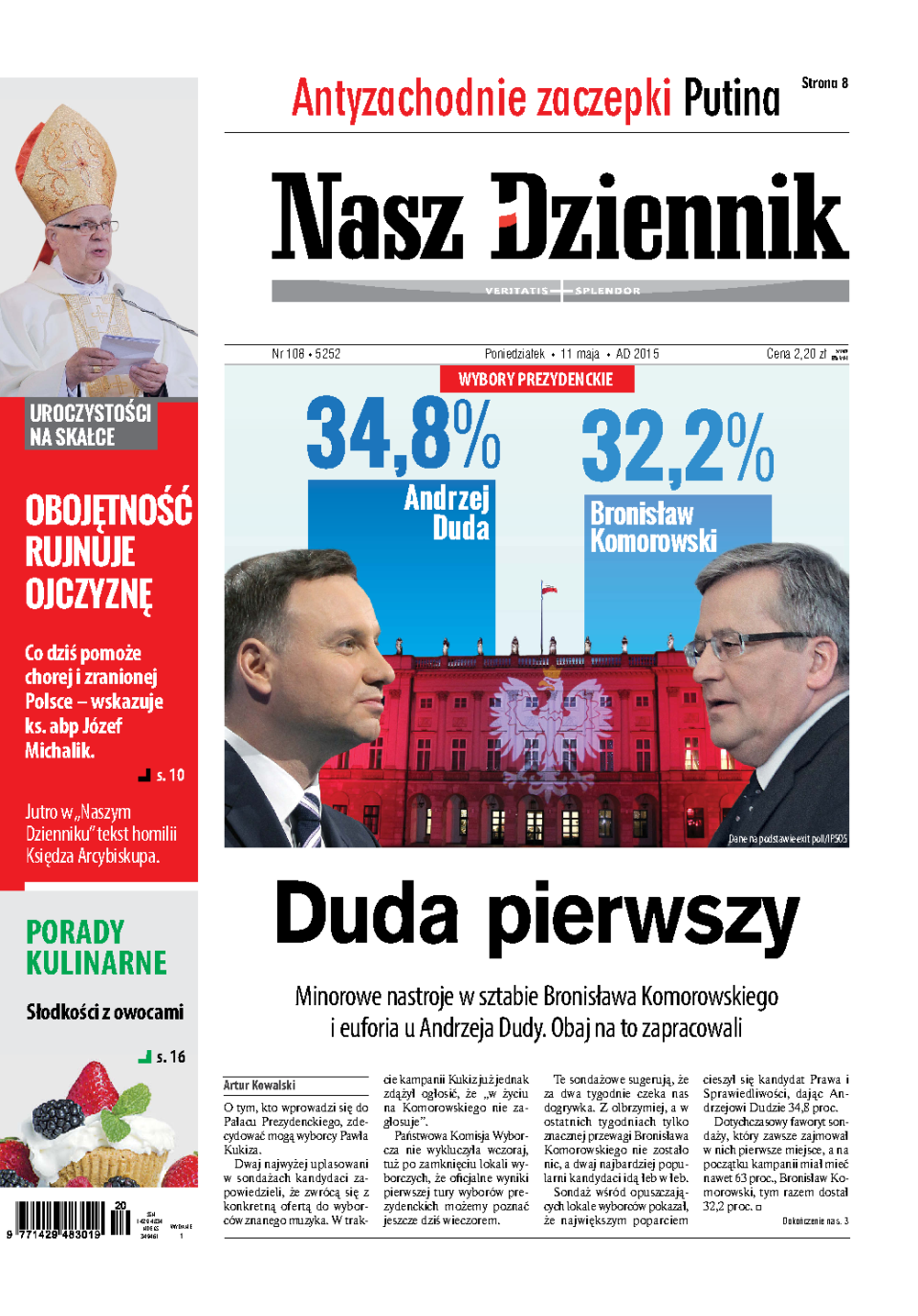 Nasz Dziennik z dnia 11.05.2015 wydanie PDF