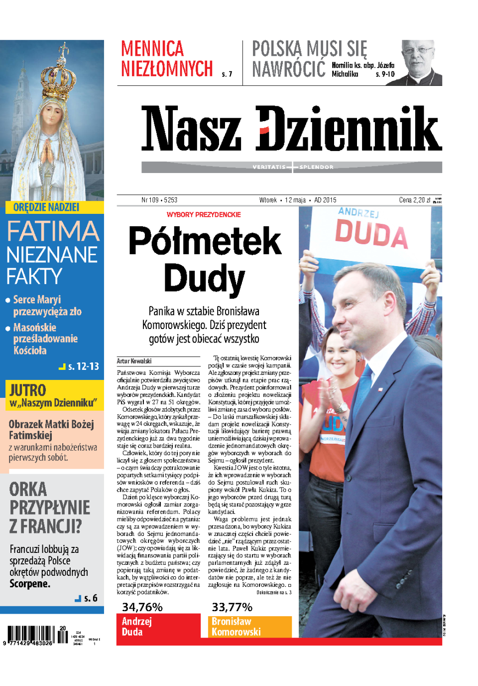 Nasz Dziennik z dnia 12.05.2015 wydanie PDF