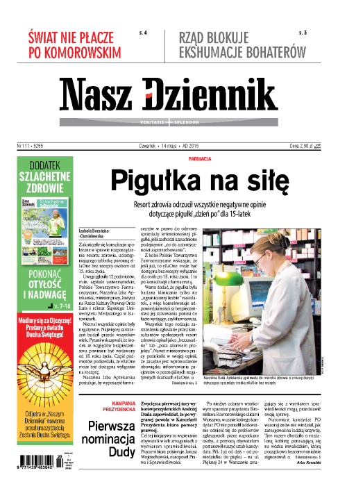 Nasz Dziennik z dnia 14.05.2015 wydanie PDF