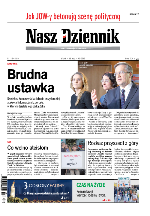 Nasz Dziennik z dnia 19.05.2015 wydanie PDF