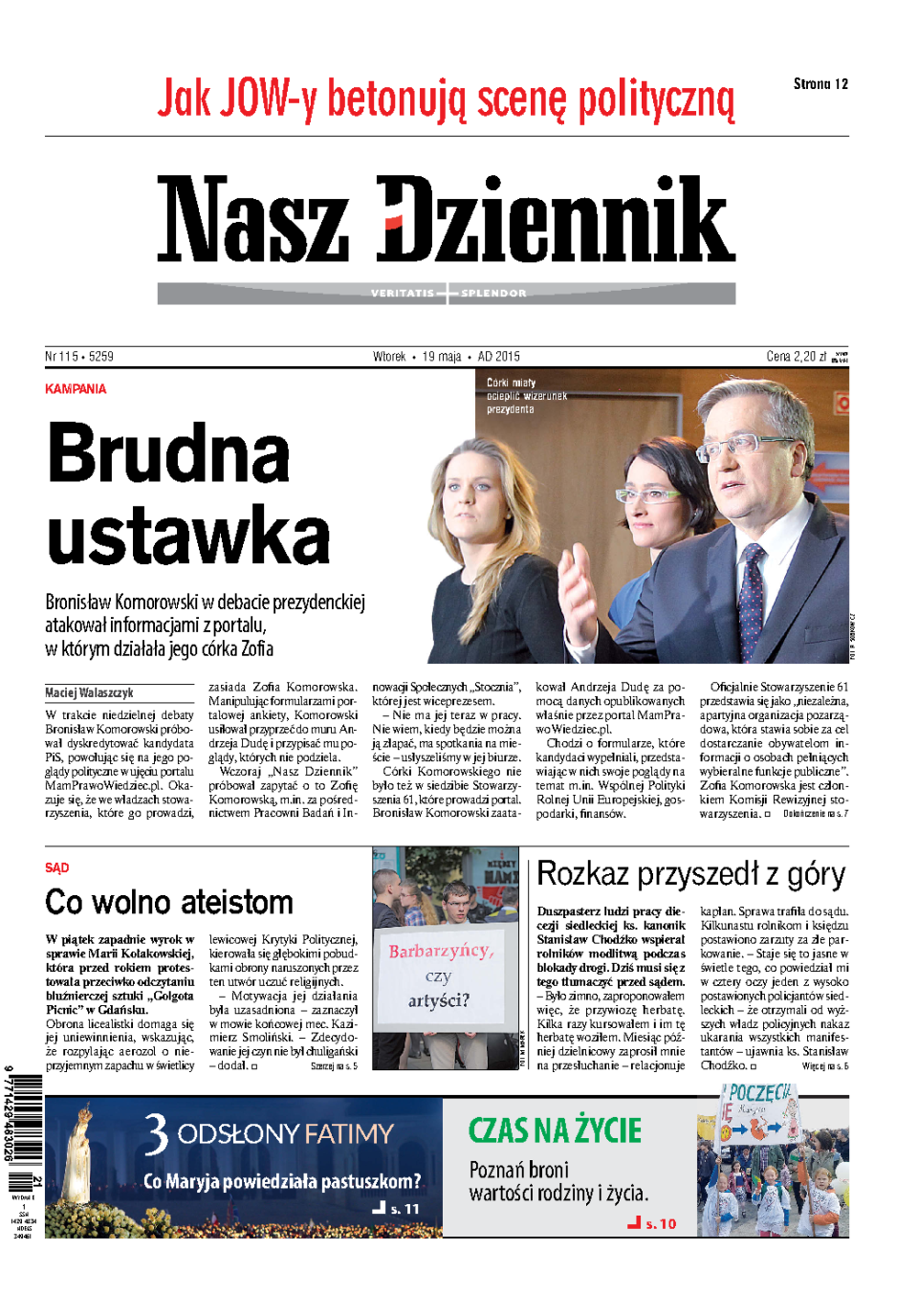 Nasz Dziennik z dnia 19.05.2015 wydanie PDF