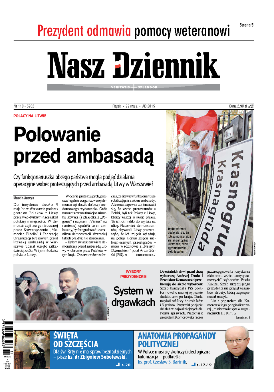 Nasz Dziennik z dnia 22.05.2015 wydanie PDF