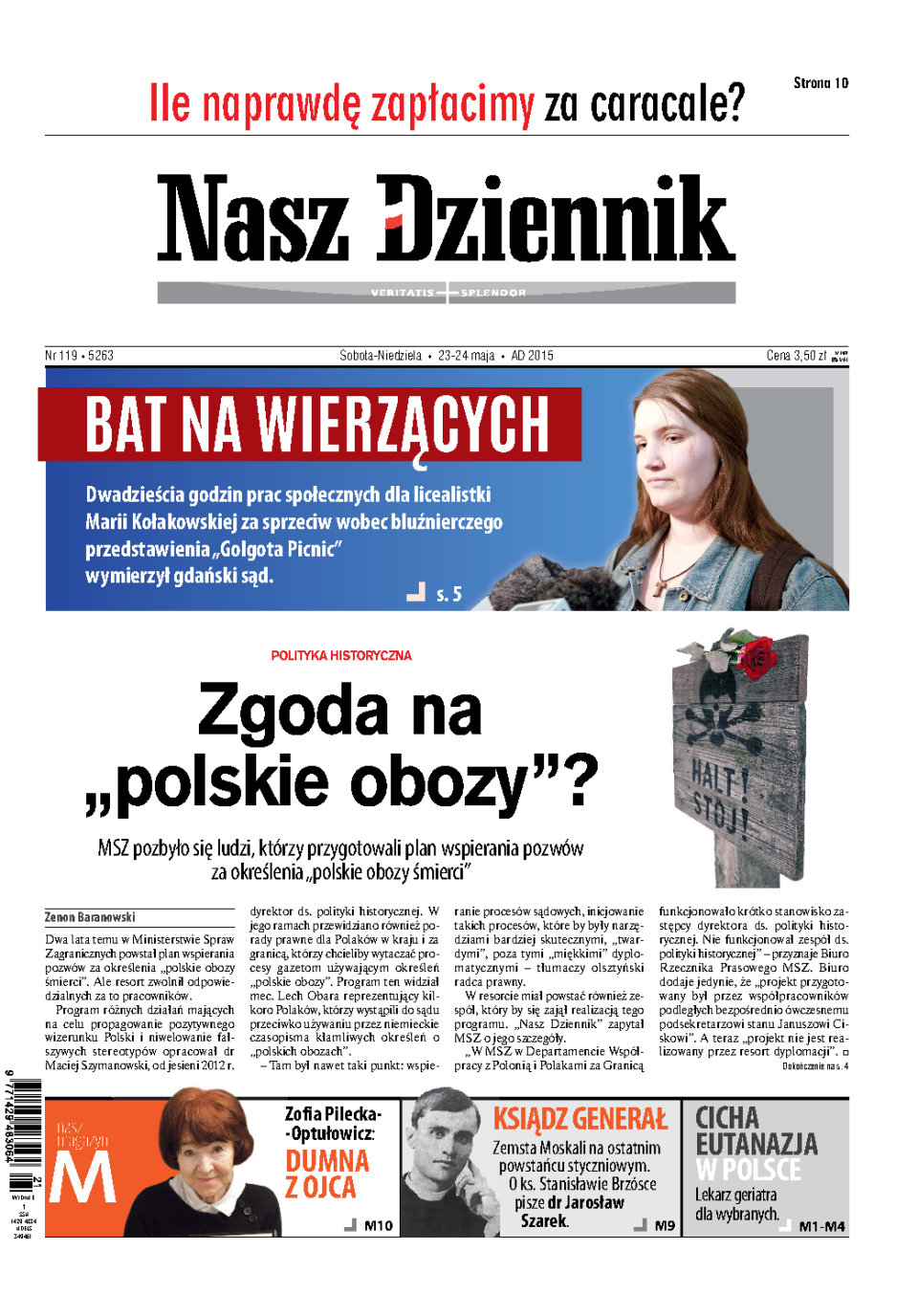 Nasz Dziennik z dnia 23.05.2015 wydanie PDF