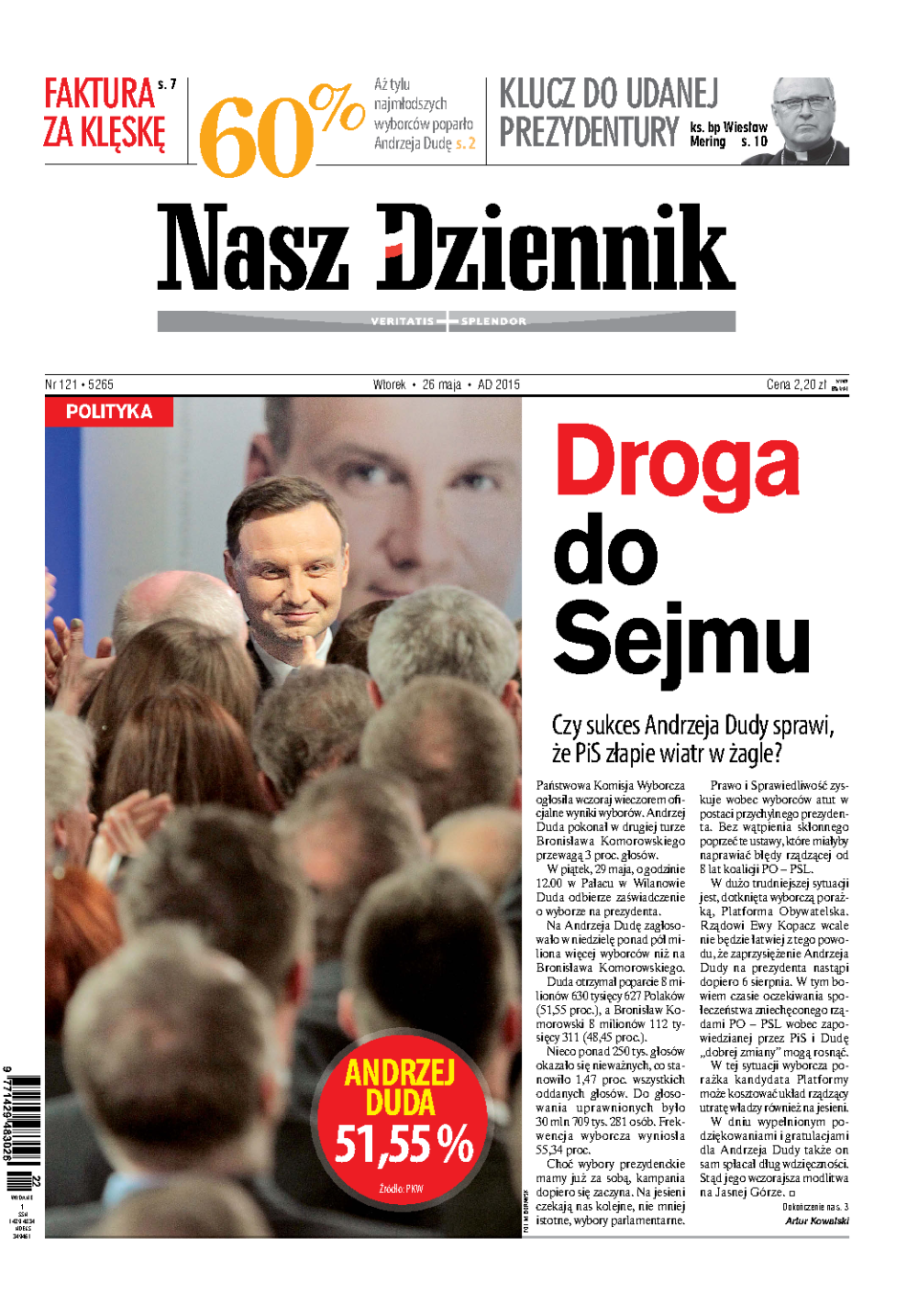 Nasz Dziennik z dnia 26.05.2015 wydanie PDF