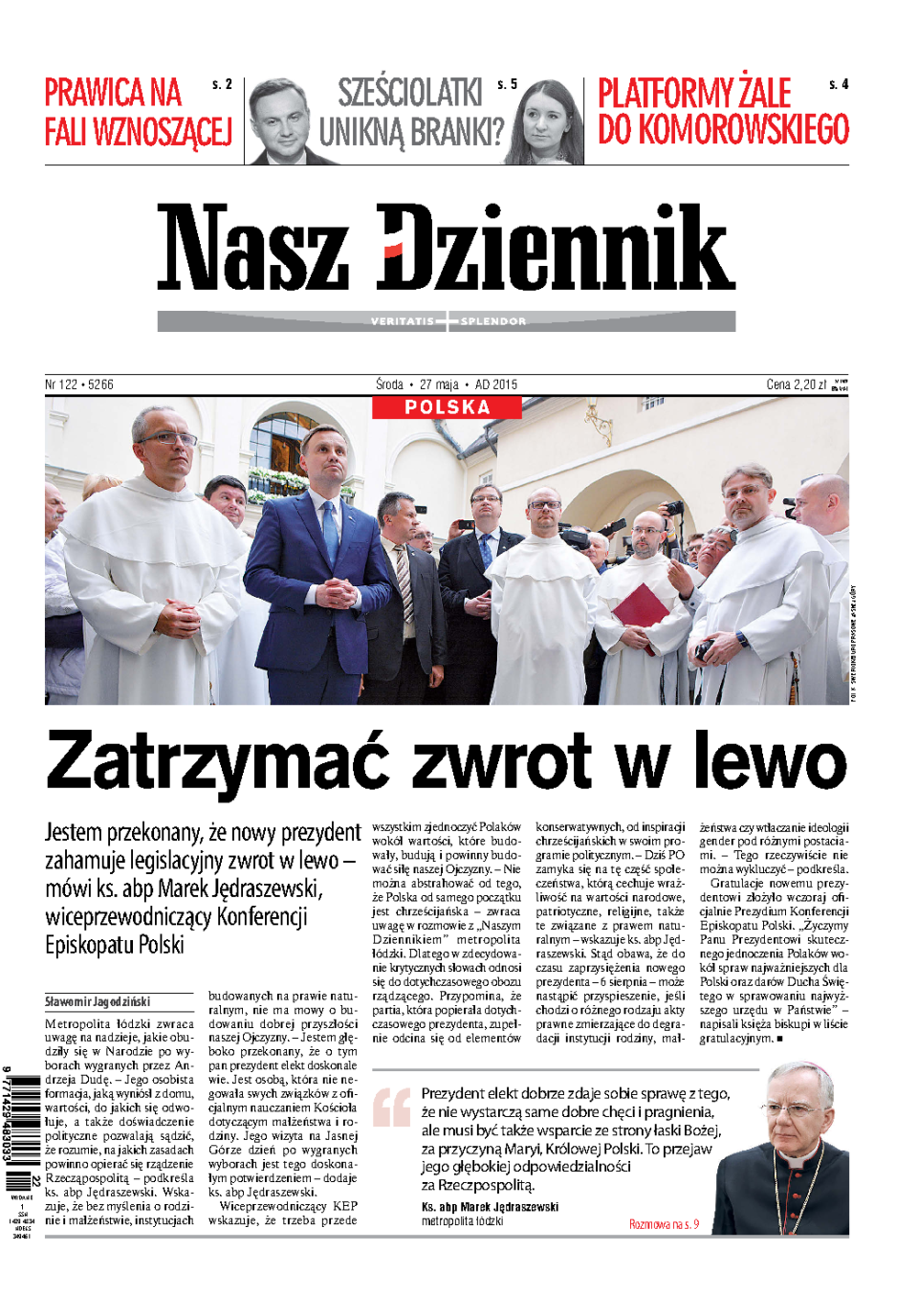 Nasz Dziennik z dnia 27.05.2015 wydanie PDF