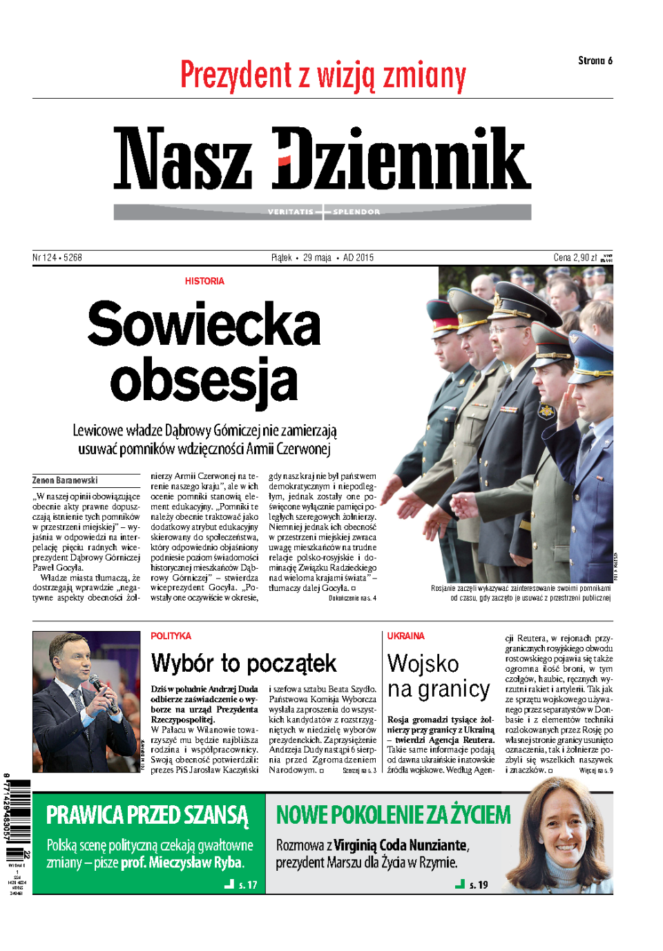Nasz Dziennik z dnia 29.05.2015 wydanie PDF