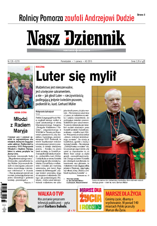 Nasz Dziennik z dnia 01.06.2015 wydanie PDF