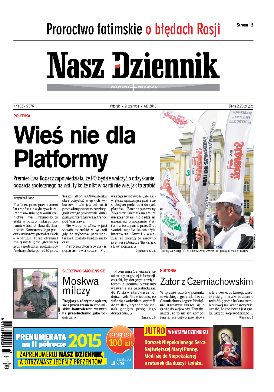 Nasz Dziennik z dnia 09.06.2015 wydanie PDF