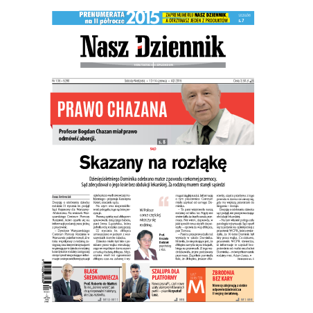 Nasz Dziennik z dnia 13.06.2015 wydanie PDF
