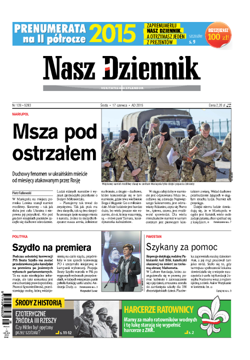 Nasz Dziennik z dnia 17.06.2015 wydanie PDF