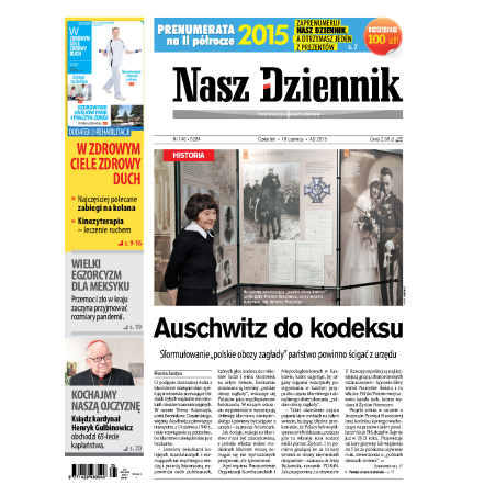 Nasz Dziennik z dnia 18.06.2015 wydanie PDF
