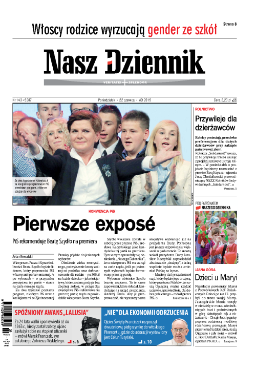 Nasz Dziennik z dnia 22.06.2015 wydanie PDF
