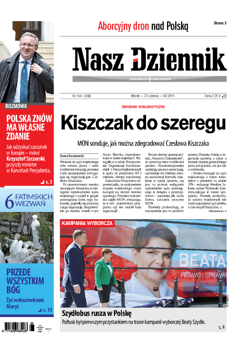 Nasz Dziennik z dnia 23.06.2015 wydanie PDF