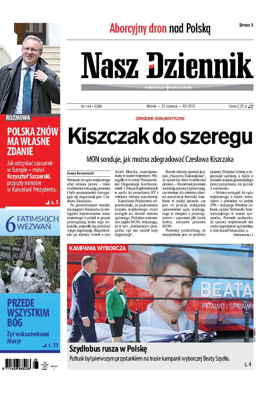 Nasz Dziennik z dnia 23.06.2015 wydanie PDF
