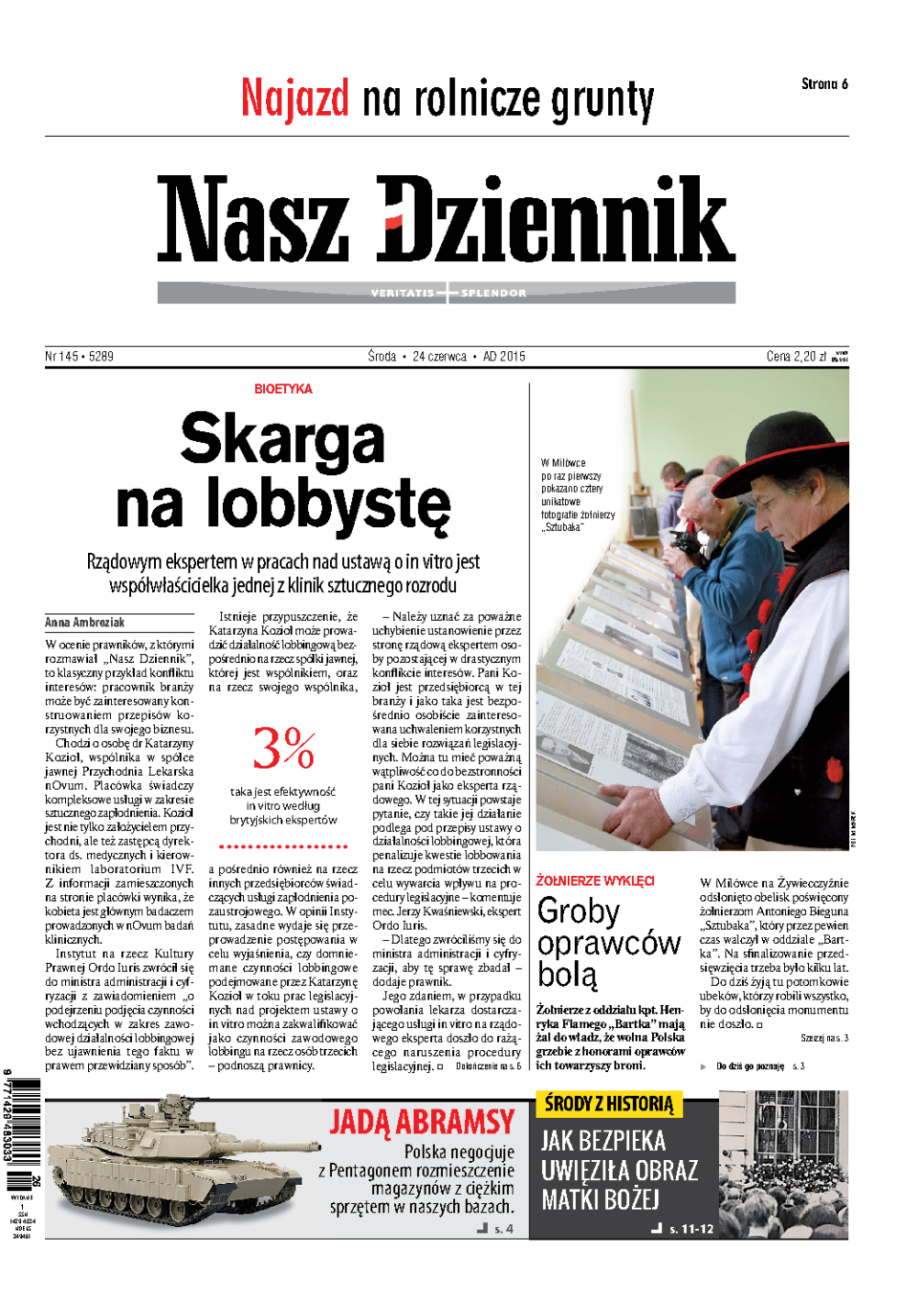 Nasz Dziennik z dnia 24.06.2015 wydanie PDF