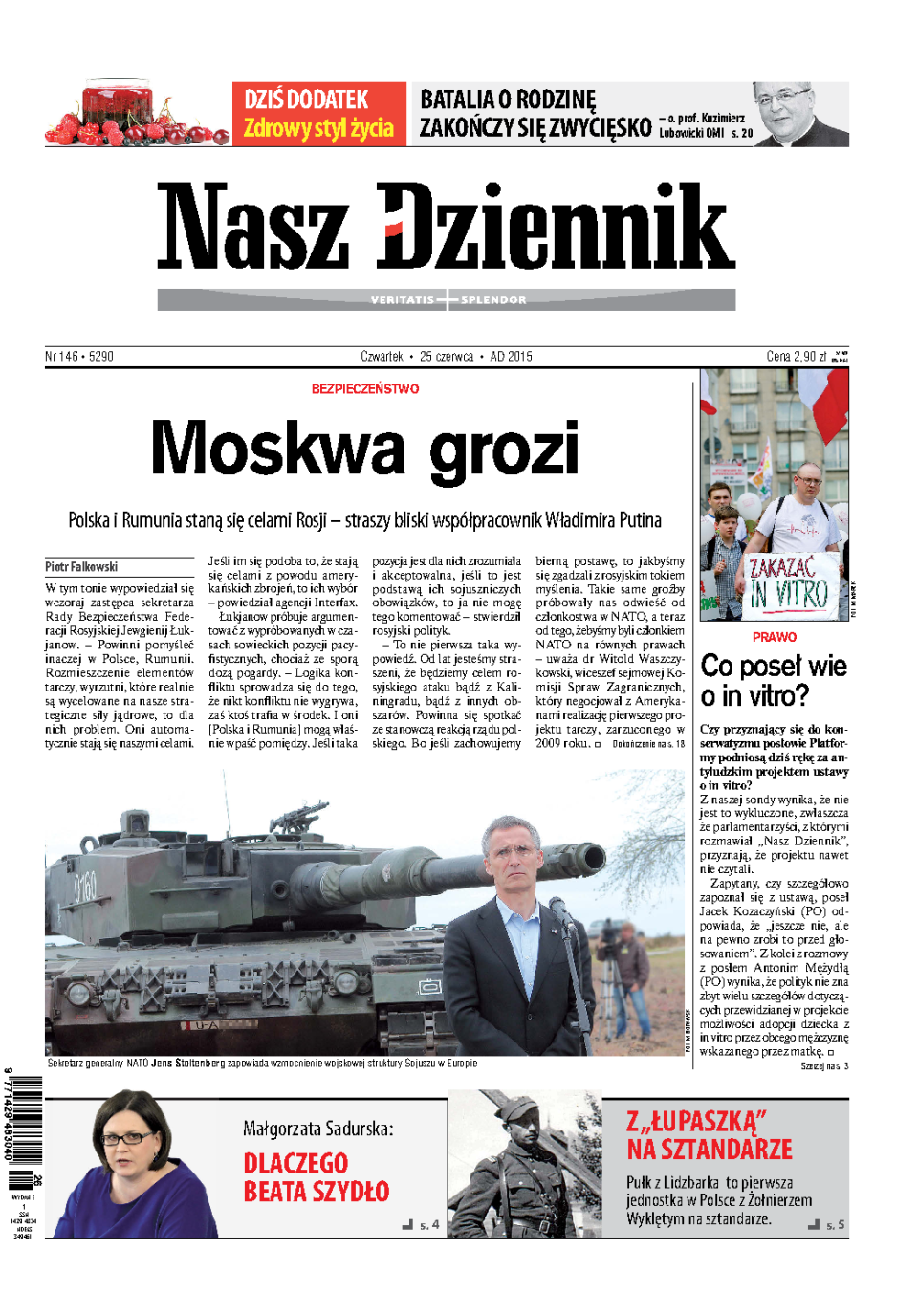 Nasz Dziennik z dnia 25.06.2015 wydanie PDF