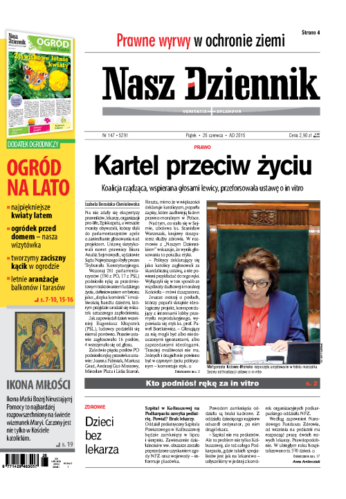 Nasz Dziennik z dnia 26.06.2015 wydanie PDF