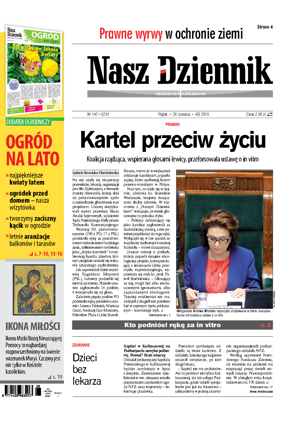 Nasz Dziennik z dnia 26.06.2015 wydanie PDF