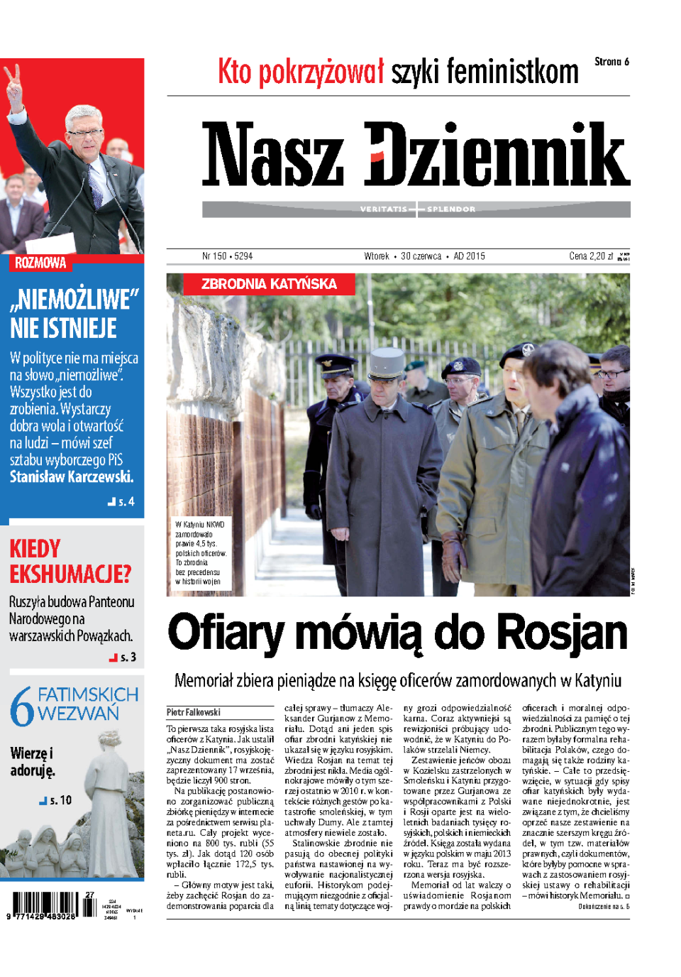 Nasz Dziennik z dnia 30.06.2015 wydanie PDF