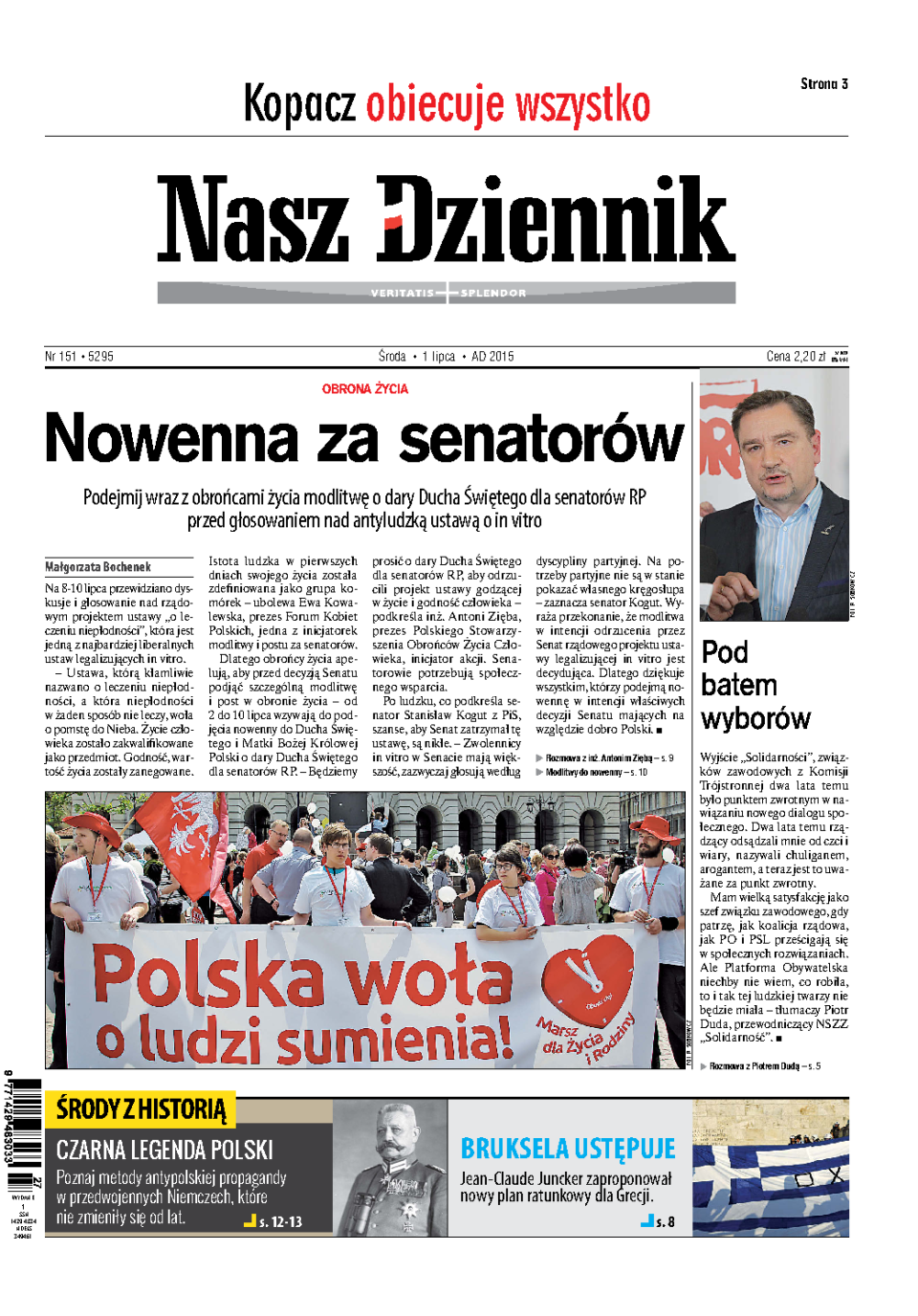 Nasz Dziennik z dnia 01.07.2015 wydanie PDF