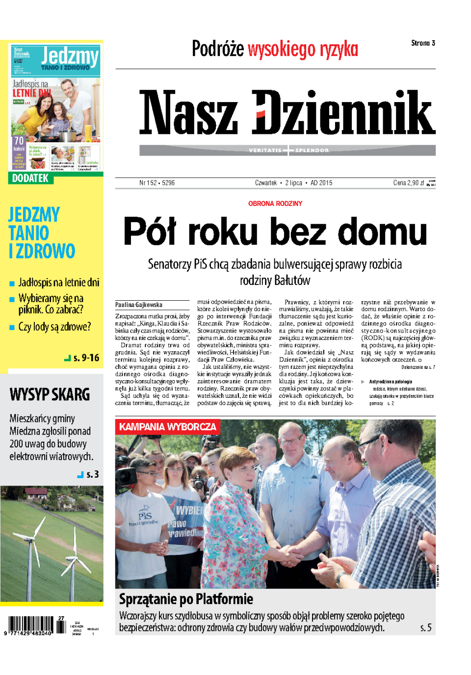 Nasz Dziennik z dnia 02.07.2015 wydanie PDF