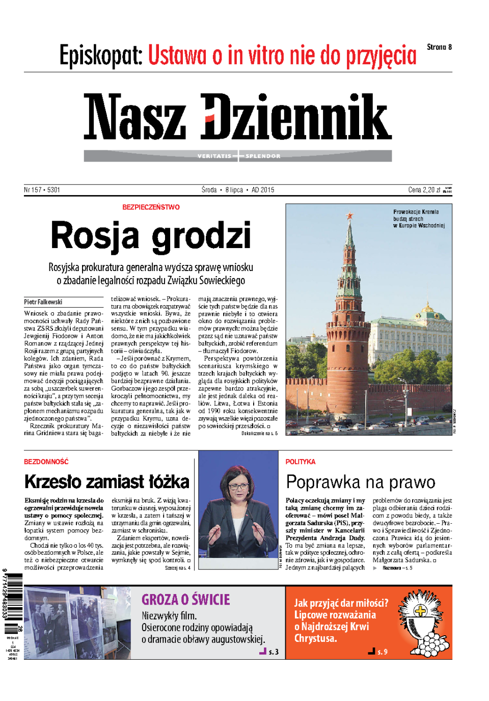 Nasz Dziennik z dnia 08.07.2015 wydanie PDF