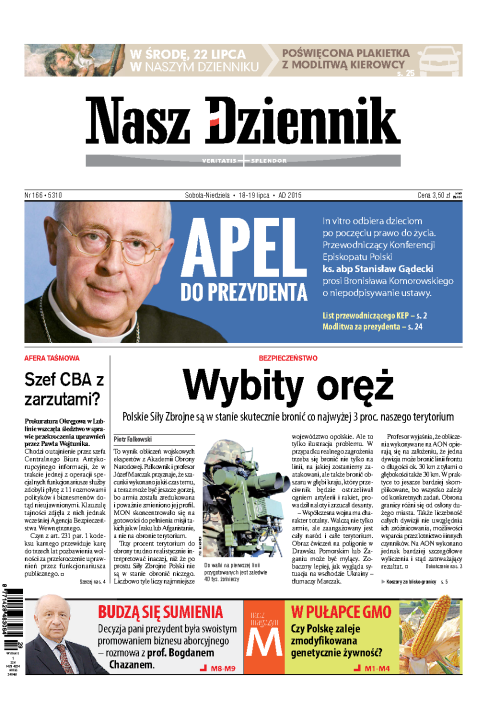 Nasz Dziennik z dnia 18.07.2015 wydanie PDF