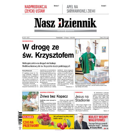 Nasz Dziennik z dnia 20.07.2015 wydanie PDF