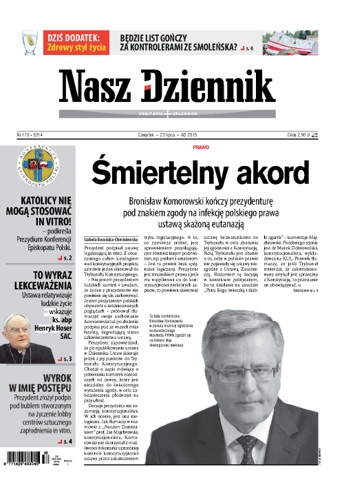 Nasz Dziennik z dnia 23.07.2015 wydanie PDF