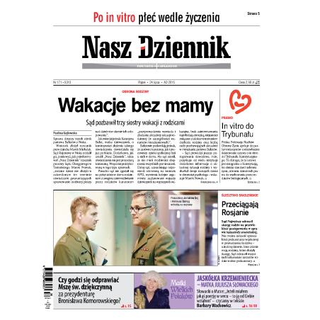 Nasz Dziennik z dnia 24.07.2015 wydanie PDF