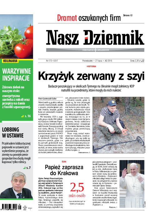 Nasz Dziennik z dnia 27.07.2015 wydanie PDF