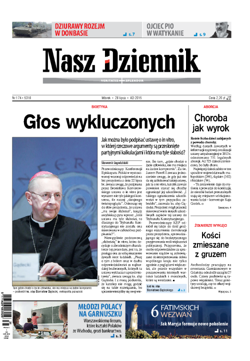 Nasz Dziennik z dnia 28.07.2015 wydanie PDF