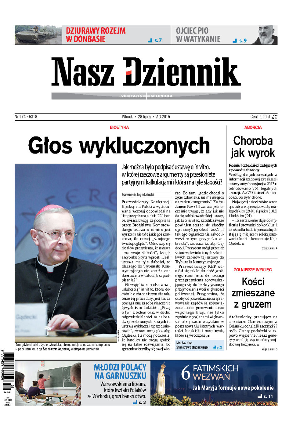 Nasz Dziennik z dnia 28.07.2015 wydanie PDF