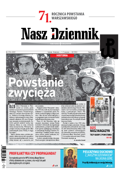 Nasz Dziennik z dnia 01.08.2015 wydanie PDF