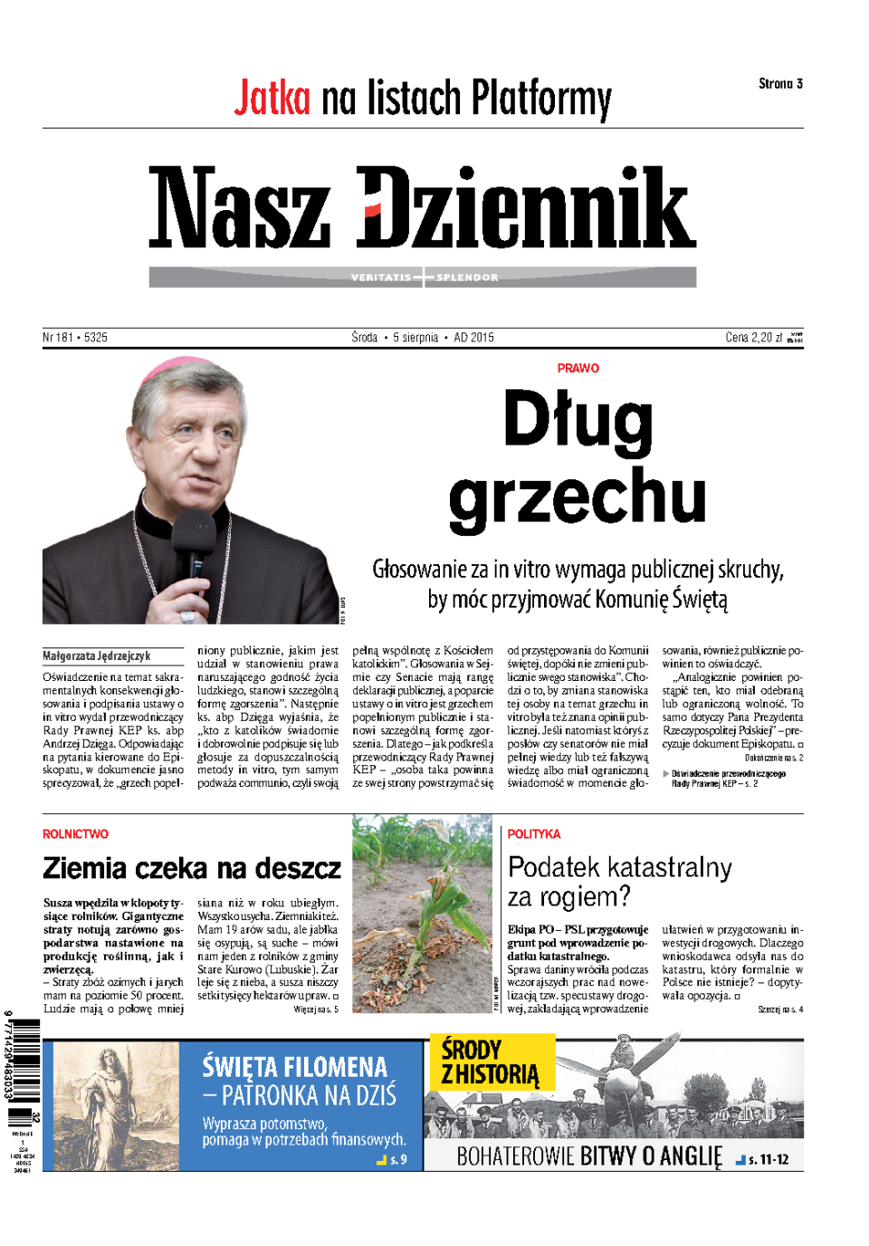 Nasz Dziennik z dnia 05.08.2015 wydanie PDF