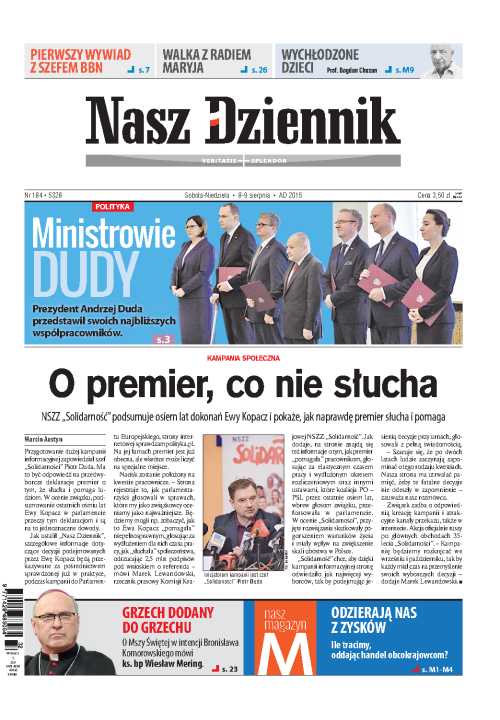 Nasz Dziennik z dnia 08.08.2015 wydanie PDF
