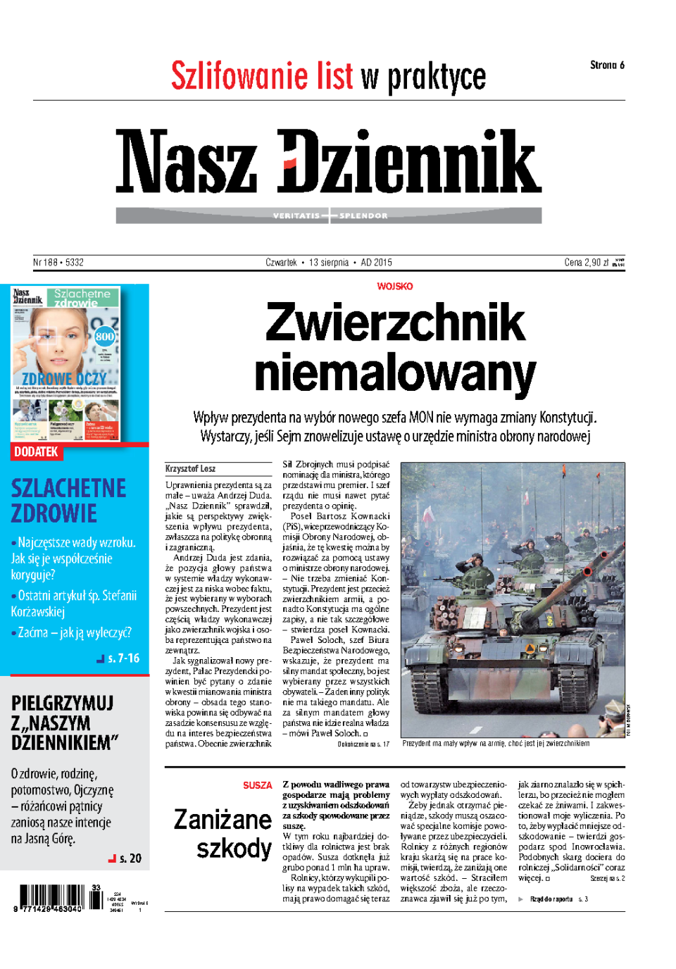 Nasz Dziennik z dnia 13.08.2015 wydanie PDF