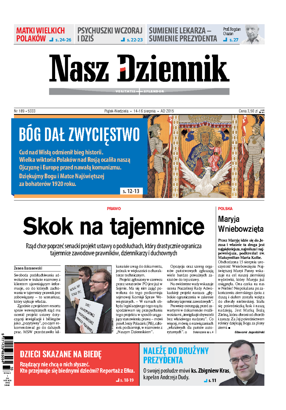 Nasz Dziennik z dnia 14.08.2015 wydanie PDF