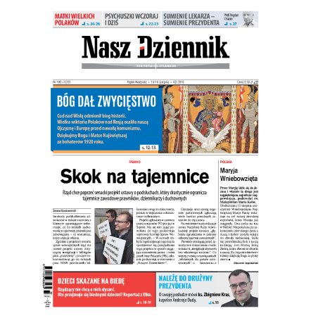 Nasz Dziennik z dnia 14.08.2015 wydanie PDF