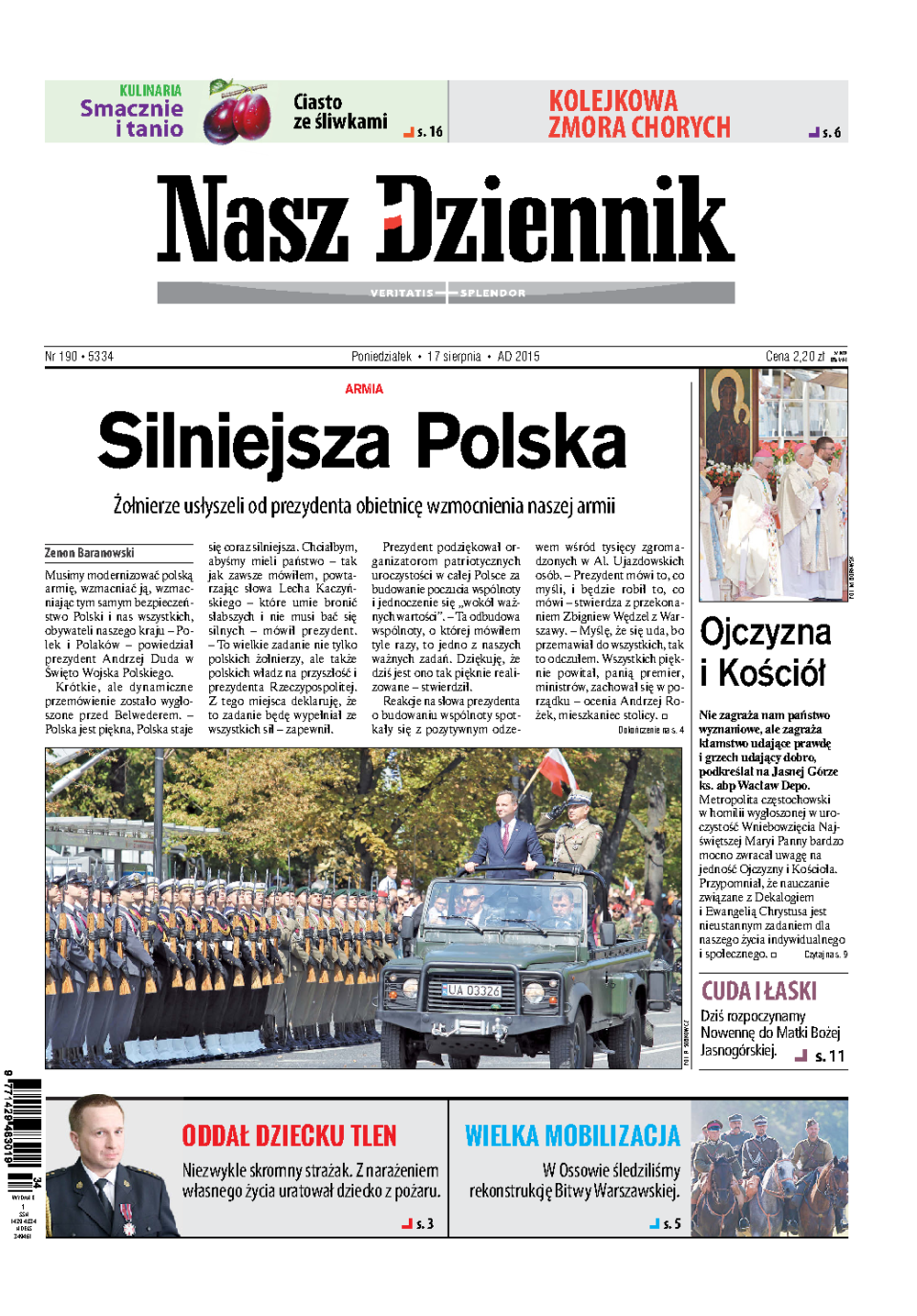 Nasz Dziennik z dnia 17.08.2015 wydanie PDF