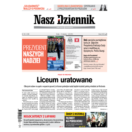 Nasz Dziennik z dnia 19.08.2015 wydanie PDF